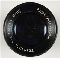 張才相機鏡頭：Leica Ernst Leitz Wetzlar Elmar  / f=9cm , 1:4 /  645732藏品圖，第9張
