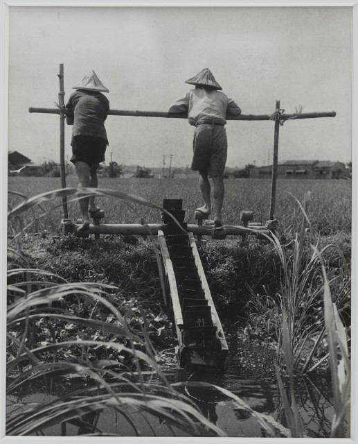 Farmers on a Water Wheel