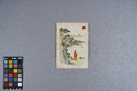 涂炳榔繪製之《山水》賀卡藏品圖，第3張