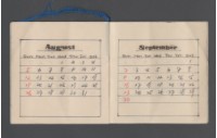 手繪月曆小冊子1956藏品圖，第6張