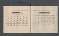 手繪月曆小冊子1956藏品圖，第7張