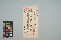 魏廷朝寄給魏廷昱書信的信封（10月3日）藏品圖，第3張
