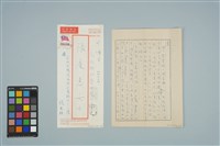 魏廷朝寄給張慶惠的書信（1987年1月6日）藏品圖，第1張