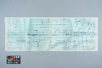 陳孟和繪「綠島新生訓練處」圖面 - 處部辦公室平面圖、側面圖藏品圖，第1張