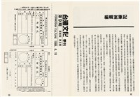 台灣文化雜誌社出版《台灣文化季刊》1986年6月1日創刊號等十本藏品圖，第320張