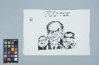洪德麟繪「台灣自救宣言卅週年」紀念Ｔ裇圖案設計演進圖藏品圖，第1張