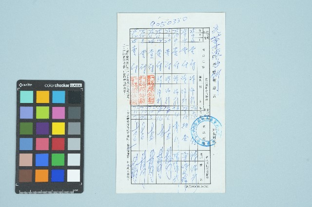 高波戶口查察簽章表（1986年9月4日~1987年11月7日）的圖片