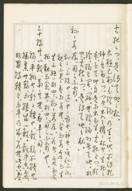 《老子章句新編纂Ⅰ》手抄本藏品圖，第32張