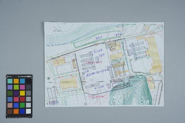 綠島技能訓練所平面地形等高線圖藏品圖，第1張