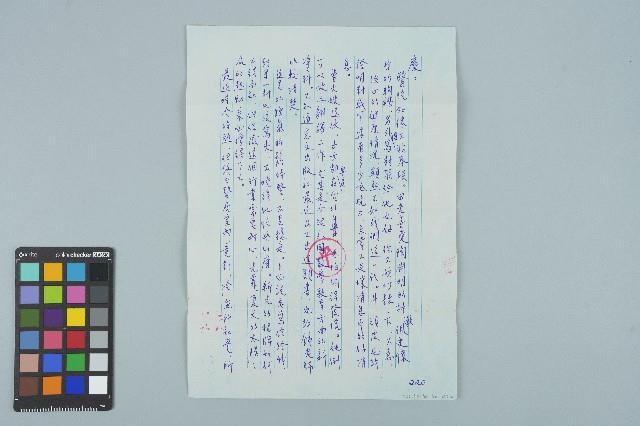 魏廷朝寄給張慶惠的書信（信箋）（220）（1982年11月17日）藏品圖，第1張