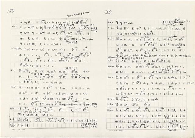 《實用台語小字典》手稿（1991年4月）藏品圖，第78張