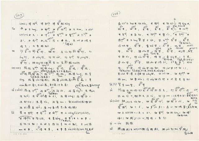 《實用台語小字典》手稿（1991年4月）藏品圖，第187張