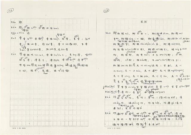 《實用台語小字典》手稿（1991年4月）藏品圖，第91張