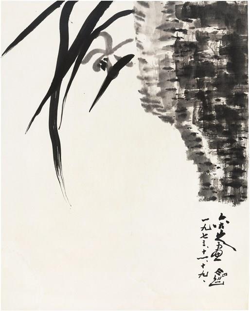 劉辰旦創作之《蘭花》藏品圖，第1張