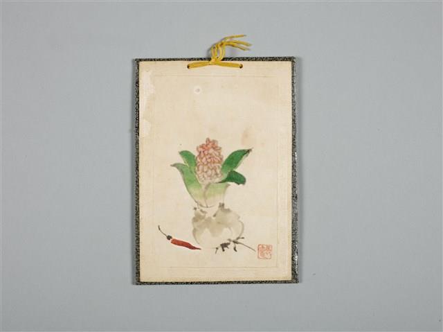 涂炳榔繪製之《花朵蔬菜》賀卡藏品圖，第1張