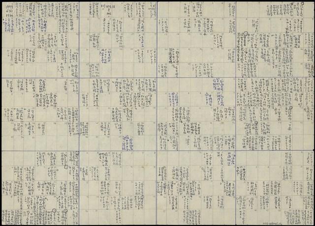 1977年陳中統獄中月曆筆記（日）藏品圖，第1張