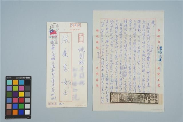 魏廷朝寄給張慶惠的書信（26）（1980年5月4日）藏品圖，第1張