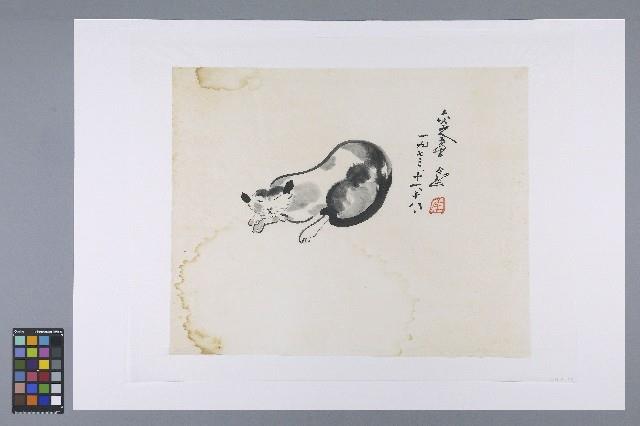 劉辰旦創作之《懶貓》藏品圖，第2張