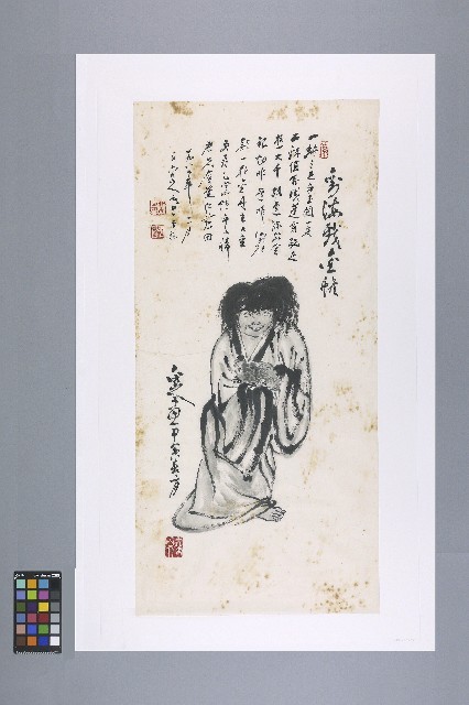 劉辰旦創作之《劉海戲金蟾》-國家人權博物館-藏品資料-20220010149