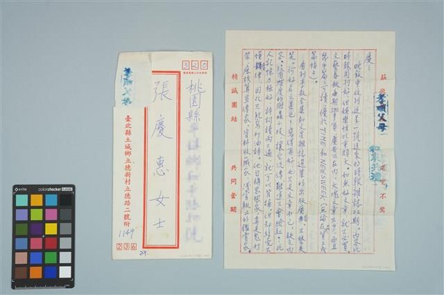 魏廷朝寄給張慶惠的書信（27）（1980年5月5日）藏品圖，第1張