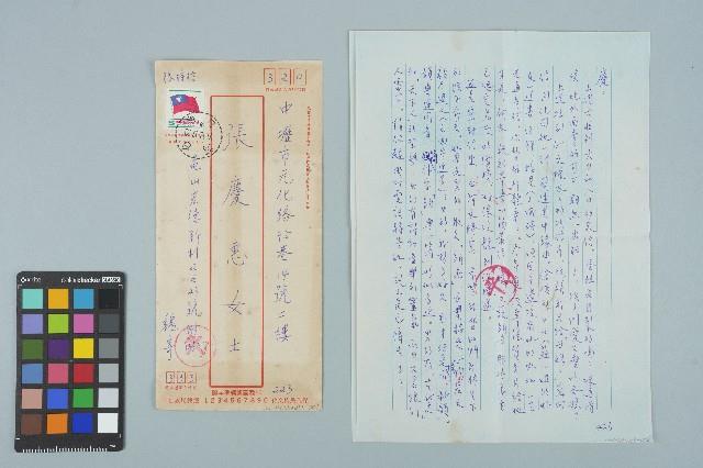 魏廷朝寄給張慶惠的書信（223）（1982年12月13日）藏品圖，第1張