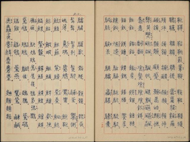 《字彙》手抄本藏品圖，第21張