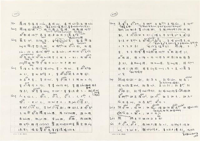 《實用台語小字典》手稿（1991年4月）藏品圖，第110張