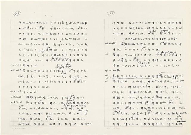 《實用台語小字典》手稿（1991年4月）藏品圖，第134張