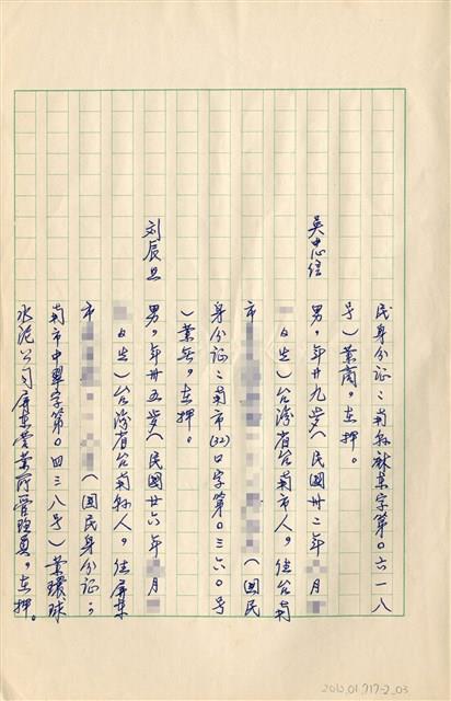 民國61年台灣警備總司令部判決書抄本藏品圖，第5張