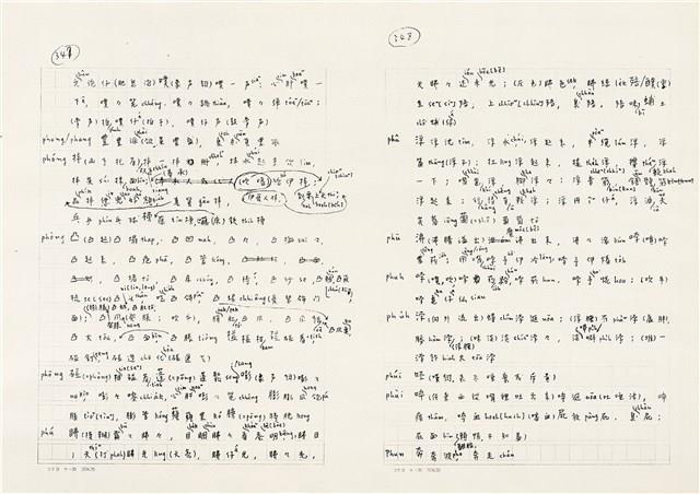 《實用台語小字典》手稿（1991年4月）藏品圖，第182張