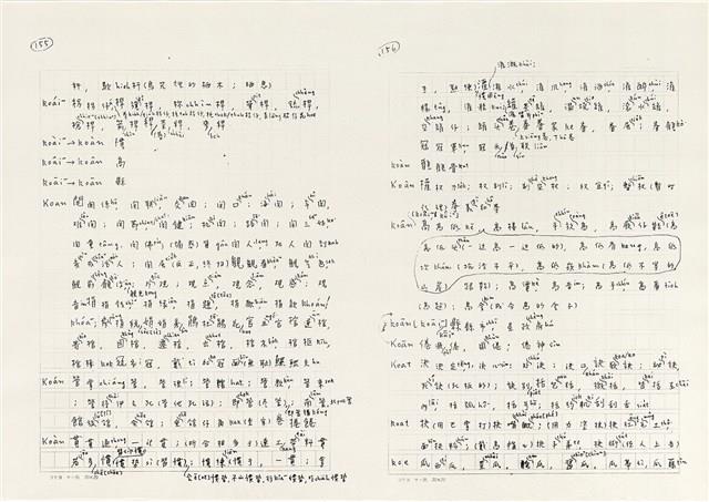 《實用台語小字典》手稿（1991年4月）藏品圖，第86張