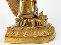 鎏金大白傘蓋佛母展立像藏品圖，第7張
