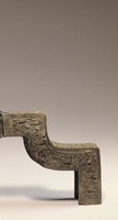 蟠螭紋曲尺形建築物銅嵌件藏品圖，第1張