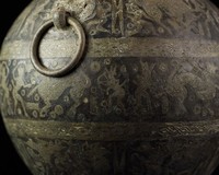 Hu, bronze vessel with lacquered design of hunting scenes motif, Warring States period Collection Image, Figure 14, Total 19 Figures