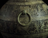 Hu, bronze vessel with lacquered design of hunting scenes motif, Warring States period Collection Image, Figure 16, Total 19 Figures