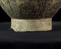 Hu, bronze vessel with lacquered design of hunting scenes motif, Warring States period Collection Image, Figure 18, Total 19 Figures
