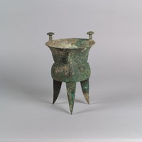 饕餮紋銅斝藏品圖，第1張