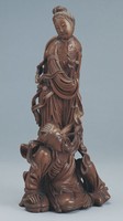 Boxwood sculpture of a figure Collection Image, Figure 1, Total 2 Figures