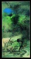 青綠潑墨山水藏品圖，第1張