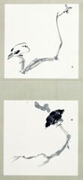 仿八大山人魚鳥藏品圖，第2張