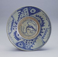 青花魚蝦紋小盤藏品圖，第1張