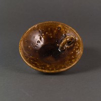 長沙窯青褐釉碗式油燈藏品圖，第7張