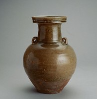 越窯青釉四繫盤口瓶藏品圖，第1張