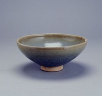 鈞窯天藍釉紫斑高足盃台 唐物 中国古玩 中国美術 A926 鈞窯天藍釉紫斑高足盃台 唐物 中国古玩 中国美術 A926