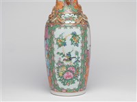 廣彩開光人物花鳥雙耳瓶藏品圖，第4張