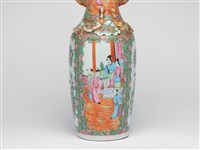 廣彩開光人物花鳥雙耳瓶藏品圖，第5張