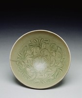 耀州窯青瓷刻花牡丹唐草紋大碗藏品圖，第1張
