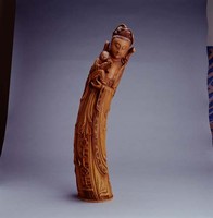 牙雕仕女藏品圖，第1張