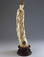 牙雕何仙姑藏品圖，第1張