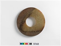 Okra-Manganese-Soaked Jade Bi Disc Collection Image, Figure 4, Total 5 Figures